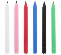 IWOWHERO 6PCS LCD Writing Tablet Stylus Pens Replacement Vibrant Multi-color Drawing Pad Pens for Artists Visible Lines Suitable for Doodle Boards and Writing Tablets