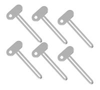 IWOWHERO 6pcs Metal Toothpaste Tube Squeezer Tool for Bathroom and Travel Tube Roller for Toothpaste Glue Creams and Cosmetics Use Squeezer