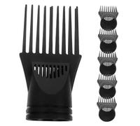 IWOWHERO 6pcs Plastic Hair Dryer Comb Attachment Heat Resistant Styling Tool for Detangling and Shaping Hair with Wide Tooth Design Lightweight Salon Supply for Home and Travel