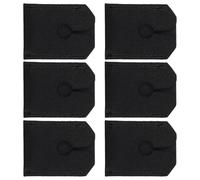 IWOWHERO 6Pcs PU Leather Head Cover for Men’S Safety Protector Black Shaving Accessory for Men’S Grooming and Travel Use