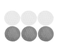 IWOWHERO 6PCS Rhinestone Hair Snood Nets for Women, Black and White Mesh Bun Covers, Decorative Invisible Hair Nets for Dance, Gymnastics, Ballet, and Party Hairstyles