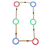 IWOWHERO 6PCS Safety Walking Harness Leash for with Handles, Preschool Traction Rope Set (Blue 2, Green 2, Red 2) for Kindergarten Activities and Outdoor Guidance