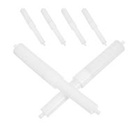 IWOWHERO 6pcs Spring Loaded Toilet Paper Roller Replacement Spindles Plastic Rods for Bathroom Tissue Holder Accessories Easy Installation Secure Fit for Home Kitchen Restroom Use