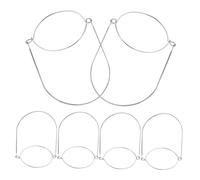 IWOWHERO 6Pcs Stainless Steel Mason Jar Wire Handles Mason Jars Hanging Hooks for Wide Mouth Easy to Install and Carry Rounded Edges for Safe Use