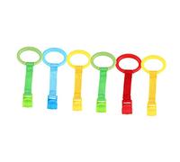 IWOWHERO 6Pcs Stand Up Assist Rings Pull Rings for Newborns Safe Walking Support for Cribs and Playpens Mobility Tools
