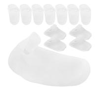 IWOWHERO 8 Pairs Silicone Moisturizing Gel Socks for Women Soft Hydrating Foot Peel Socks for Dry Cracked Feet Reusable Spa Pedicure Heel Softening Treatment