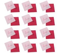 IWOWHERO 80pcs Valentine’s Day Paper Napkins Set - Double-Layer Red Pink Disposable Guest Napkins for Romantic Party, Wedding, and Proposal Tableware