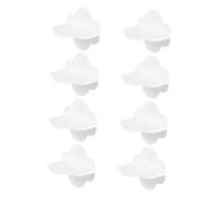 IWOWHERO 8pcs Anti-tip Furniture Anchors No Drilling Wall Anchors for Securing Cabinets Bookshelves and Tvs Easy Installation Strong Adhesive Cloud-Shaped Design