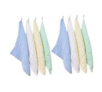 IWOWHERO 8pcs Cotton Baby Washcloths Soft Face Towels for Newborns and Toddlers, 6 Layers Absorbent and Moisture Storage, Easy Clean and Dry, for Bathing on The Go