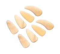 IWOWHERO 8pcs Guzheng Nail Clips Fake Finger Picks Portable Guzheng Supplies for String Instrument Playing Practice