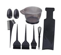 IWOWHERO 8pcs Hair Coloring Kit Hair Dye Bowl and Comb Set with Dyeing Board and Brushes Plastic Hairdressing Tools Easy to Carry Convenient for Professional Salon
