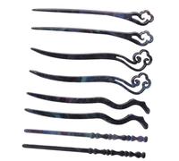 IWOWHERO 8pcs Lightweight Ancient Chinese Hair Sticks for Women Elegant Hair Styling Accessories Sturdy Chopsticks for Secure Bun Simple and Charming Pins for Daily Use