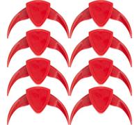 IWOWHERO 8pcs Manual Melon Nut Opener Machine Plastic Shelling Tool Quick Opening the Shell Finger Protection Red Nut Peeler for Easy Snack Preparation