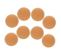 IWOWHERO 8pcs Natural Cork Ball Bottle Stoppers Reusable Wooden Plug for Wine Whiskey Decanter Sealing Smooth Polished Surface Fits Various Bottles