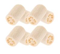 IWOWHERO 8pcs Natural Loofah Shower Sponge for Body Massage Multipurpose Exfoliating Pads Kitchen Dish Brush Loofah Kitchen Scrubber Shower Scrubber