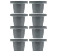 IWOWHERO 8pcs Replacement Feet for Shower Chair Fit Non-Skid Rubber Pads for Bath Bench and Transfer Stools Suction Cup Caps for Elderly Safety and Floor Protection