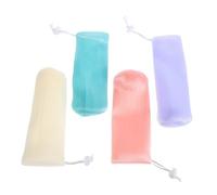 IWOWHERO 8pcs Thick Foam Net Soap Saver Bags for Face and Handmade Soap with Rich Foam Generation Space-saving Bathroom Storage