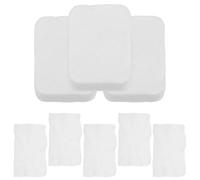 IWOWHERO 8Pcs Thickened Compressed Cotton Cleansing Pads for Face Lip Eye Makeup Removal Tattoo Artist Recommended Cosmetic Cotton Squares for Wet Dry Use White Facial Pads for Daily Skin