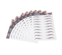 IWOWHERO 9 Sheets Hair-like Fake Eyebrow Stickers Temporary Brow Transfers for Natural Full Look Reusable Eyebrow Tattoo Stickers Suitable for Sparse No Brows