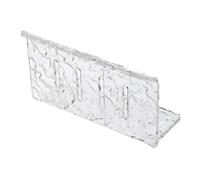 IWOWHERO Acrylic Soap Dish Holder for Wall Self-draining Shower Rack Compact and Portable Bathroom Storage for Home and Installation No Drilling Required