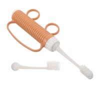 IWOWHERO Adaptive Toothbrush with Finger Loops and Replaceable Head for Elderly Adults, Long Handle Ergonomic Oral Care for Limited Mobility and Hand Tremors