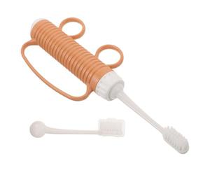 IWOWHERO Adaptive Toothbrush with Finger Loops and Replaceable Head for Elderly Adults, Long Handle Ergonomic Oral Care for Limited Mobility and Hand Tremors