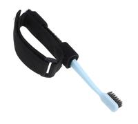 IWOWHERO Adaptive Toothbrush with Hand Strap Cuff for Elderly and Disabled Nylon Teeth Brushing Aid for Seniors with Weak Grip Detachable and Easy to Clean Holder Random Color