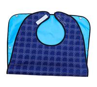 IWOWHERO Adjustable Large Adult Bib for Seniors with Waterproof Cloth Protector, Washable Feeding Bib for Elderly and Disabled, Suitable for Mealtime and Daily Use