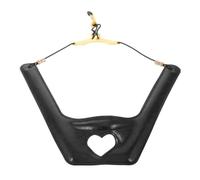 IWOWHERO Adjustable Saxophone Strap Harness for Alto and Tenor Saxophones with Dual Shoulder Design and Soft Pu Material, Hollow out Heart Pattern, High Durability for Lessons on Stage