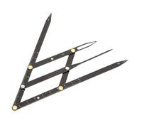 IWOWHERO Adjustable Stainless Steel Eyebrow Ruler Point Positioning for Precise Symmetrical Makeup Golden Ratio Design Brow Shaper Measuring Tool for Accurate Eyebrow Placement