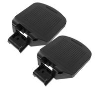 IWOWHERO Adjustable Wheelchair Footrest Pads 2-Piece Universal Leg Rest for Wheelchair Heavy Duty Elevating Foot Plates Non-Slip Surface for Comfort and Support