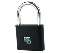 IWOWHERO Aluminum Alloy Fingerprint Padlock Cut-Resistant Smart Electronic Lock for Outdoor Doors Lockers Backpacks and Suitcases Anti-Rust Security Accessory