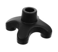 IWOWHERO Anti-Slip Rubber Crutch Pads Small Trekking Pole Tip Protector for Hiking Walking Cane Accessories Easy to Install Quad Foot Replacement for Stability and Wear Resistance