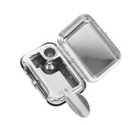 IWOWHERO Ashtray with Windproof Design Stainless Steel Pocket Portable Mini Easy to Clean Stylish for Home and Vehicle