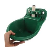 IWOWHERO Automatic Sheep Goat Water Feeder Bowl with Float Valve for Livestock Hydration Plastic Drinking Dispenser for Horse Pig Dog Calf Easy-clean Water Trough with Drainage for Farm Use