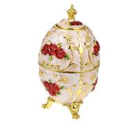IWOWHERO Automatic Toothpick Holder Case with Colorful Electroplated Three-legged Emblem and Floral Design Kitchen Toothpick Dispenser Organizer for Home Use Vintage Style