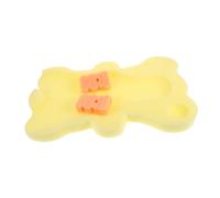 IWOWHERO Baby Bath Sponge Mat for Newborns Soft Bath Support Cushion Comfortable Bathtub Kneeling Pad in Light Yellow for Infant Bathing Random Color