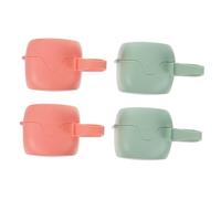 IWOWHERO Baby Pacifier Container 4pcs Set Portable Leakproof for Mom's Convenience