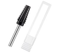 IWOWHERO Black Ceramic Manicure Nail Drill Bit Small Grinding Head for Acrylic Nails Portable Lightweight for Teen Salon Pedicure Reusable Precision Filing Tool