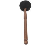 IWOWHERO Black Wool Felt Singing Bowl Mallet Medium Size Nepalese Wooden Stick Buddhist Sound Bowl Accessory for Meditation and Tibetan Sound Healing