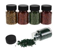 IWOWHERO Bottles Miniature Autumn Fall Leaves for DIY Garden Scenery Decoration Realistic Tiny Dollhouse Accessories with Earth Tone Foliage Easy to Use Craft Supplies for Model Railway