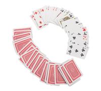 IWOWHERO Braille Large Print Playing Cards Embossed Tactile Poker Deck for Blind and Visually Impaired Adults Assistive Device for Social Games and Learning Random Color