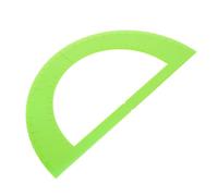 IWOWHERO Braille Protractor for Blind Users, Semicircular Plastic Math Ruler Tactile Markings, Light Green Visual Aid Measuring Tool for Learning and Office Use