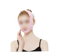 IWOWHERO Breathable Face-lifting Chin Strap for Women Elastic V-strap Masseter Muscle Support Band Soft Skin-friendly Belt for Sleep and Snore Prevention Pink