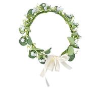 IWOWHERO Bridal Flower Headdress Flower Crown Headbands Garland Headband Wedding Headdress Comfortable Lightweight