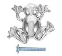 IWOWHERO Cabinet Pull Handle Metal Frog Design for Wardrobe and Bathroom Drawers, Animal Knob Suitable for Furniture and Cupboards