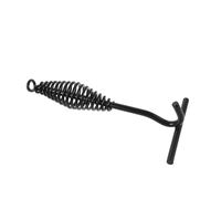 IWOWHERO Camp Lid Lifter: 20cm Dutch Oven Lid Lifter with Stand and Coiled Handle - Reliable Campfire Cooking Accessories for Keep Cookware Elevated Stable by the Fire