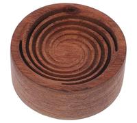 IWOWHERO Car Essential Oil Diffuser with Wooden Magnetic Clip - Practical Aromatherapy Diffuser for Vehicle and Study - Fine Polished Natural Wood with Vintage Style