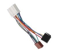 IWOWHERO Car Stereo Wiring Harness Adapter for CD Receiver Plug Play Wire Harness Cable Stable Audio Transfer DIY Installation Compatible Radio Wiring Kit for Car Audio Connection