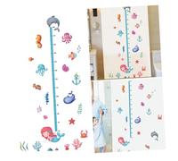 IWOWHERO Cartoon Height Measure Wall Stickers for Boys and Girls Removable Decals for Nursery Bedroom and Playroom Wall Art Fun Height Chart for Boy Girl Growth Tracking